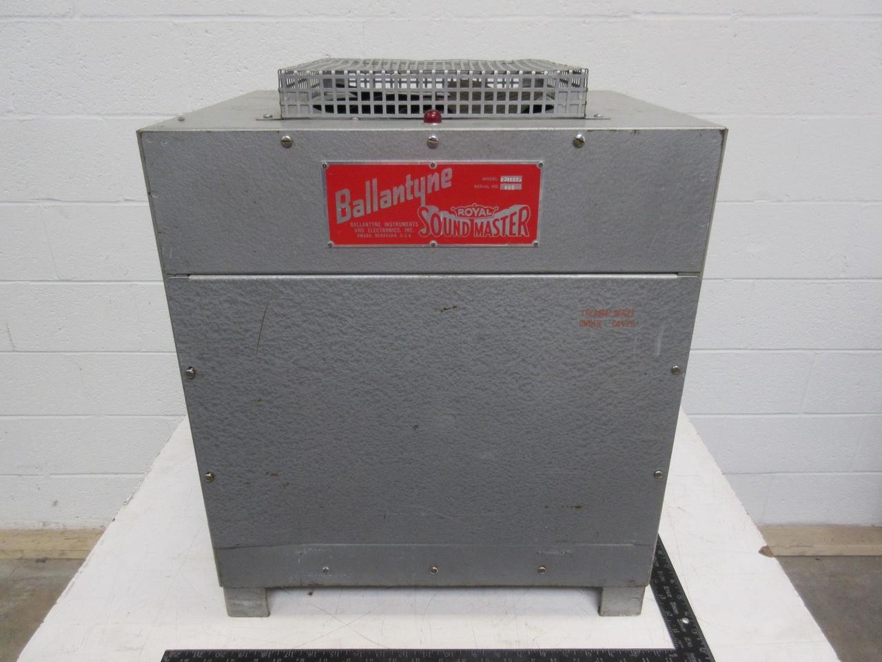 BALLANTYNE 3P682BA VINTAGE ROYAL SOUND MASTER DC POWER SUPPLY T96484