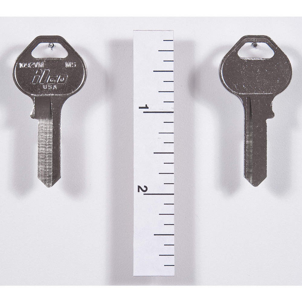 KABA ILCO 1092VM-M5 Key Blank, M5,Brass, PK10 2GVJ9
