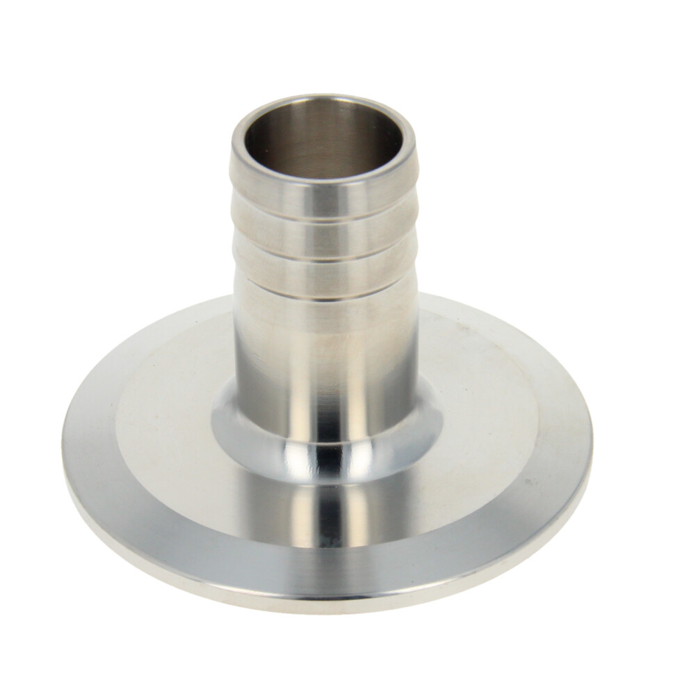 Clamp Hose Barb Adapter Flange 30~75mm to 1″~1/4″ Hose Sanitary Fitting 1/2Pcs