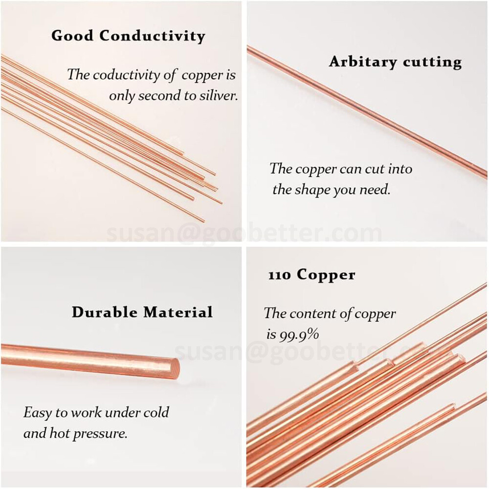 COPPER ROUND BAR ROD 8mm 10mm 12mm 13mm 14mm 15mm 16mm 18mm 20mm 22mm 25mm-65mm