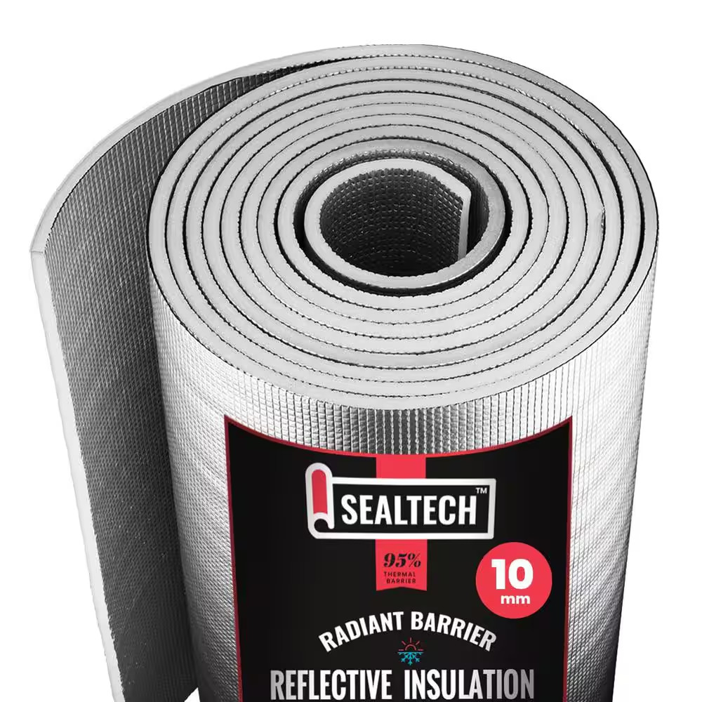 24 In. X 100 Ft. Heavy-Duty 10 Mm Reflective Insulation Radiant Barrier Roll Sou