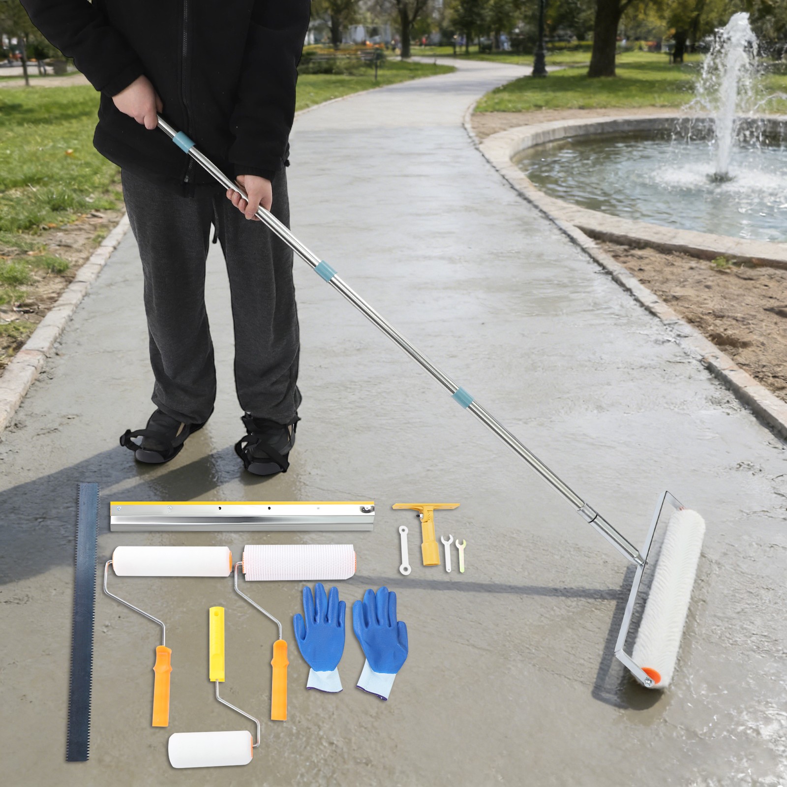 Self Leveling Epoxy Floor Kit Floor Epoxy Kit Self-Levelling Cement Tool Kit