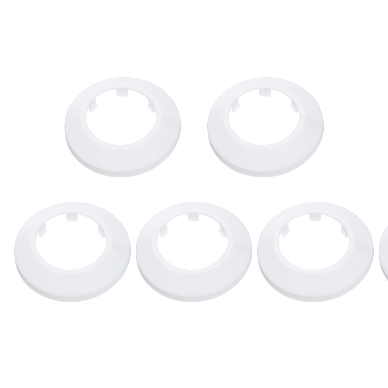 5PCS Flange Pipe Cover Decor for 1.7in/44mm Pipe Cover Decor, White