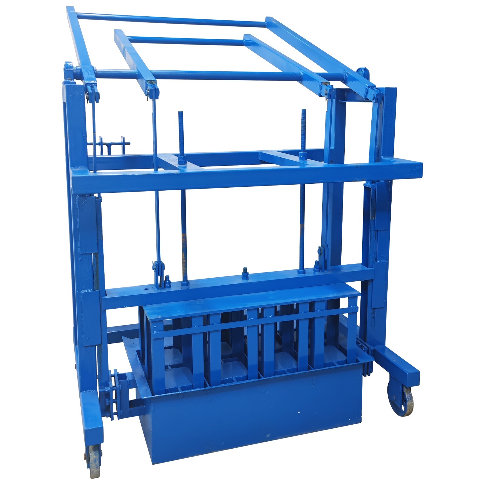 Manual Hollow Soil Block Brick Molding Machine Brick Maker 4Bricks Each Time H1