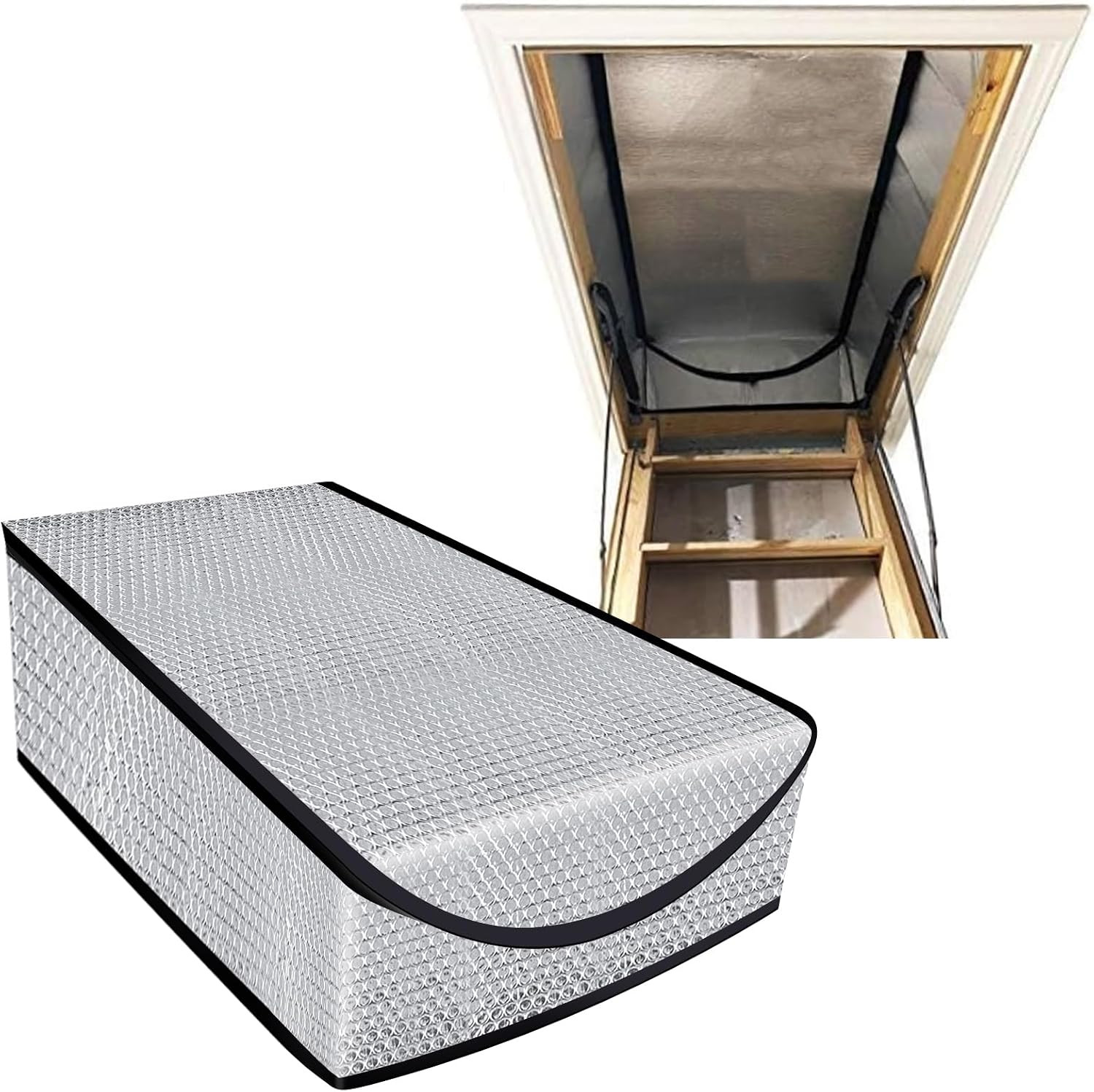Attic Tent Insulation Cover, 25″ X 54″ X 11″For Pull down Stairs | Energy-Saving