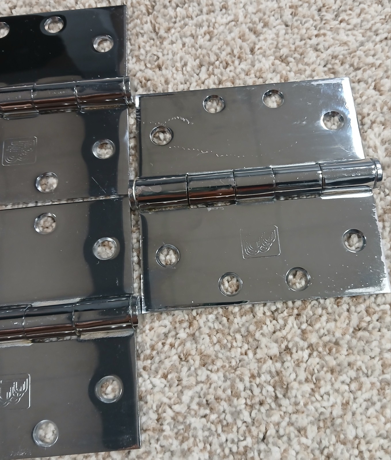 5 PBB World Class 4.5″x4.5″ Full Mortise Ball Bearing Door Hinges Stainless