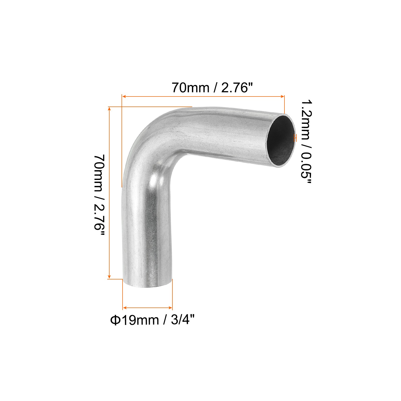 4 Pack 3/4 Inch OD 304 Stainless Steel Butt 90 Degree Fitting