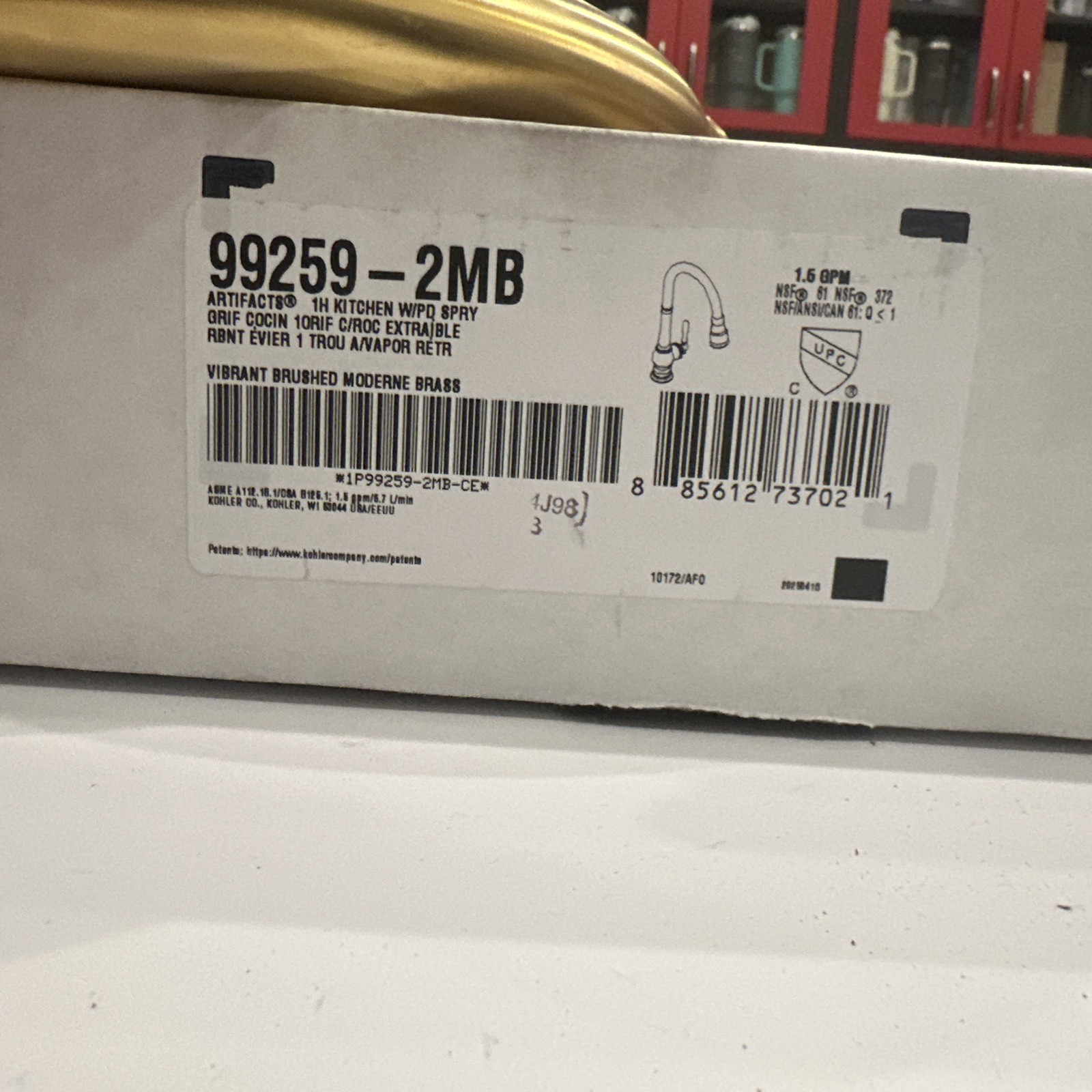 Kohler Artifacts 1.5 GPM Kitchen Faucet – K-99259-2MB – BRUSHED MODERNE BRASS