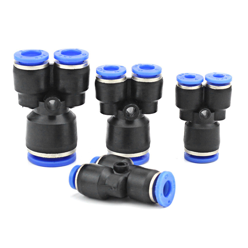 Pneumatic Push In Fittings Thread Connectors Water Air Hose Tube Quick Joiner