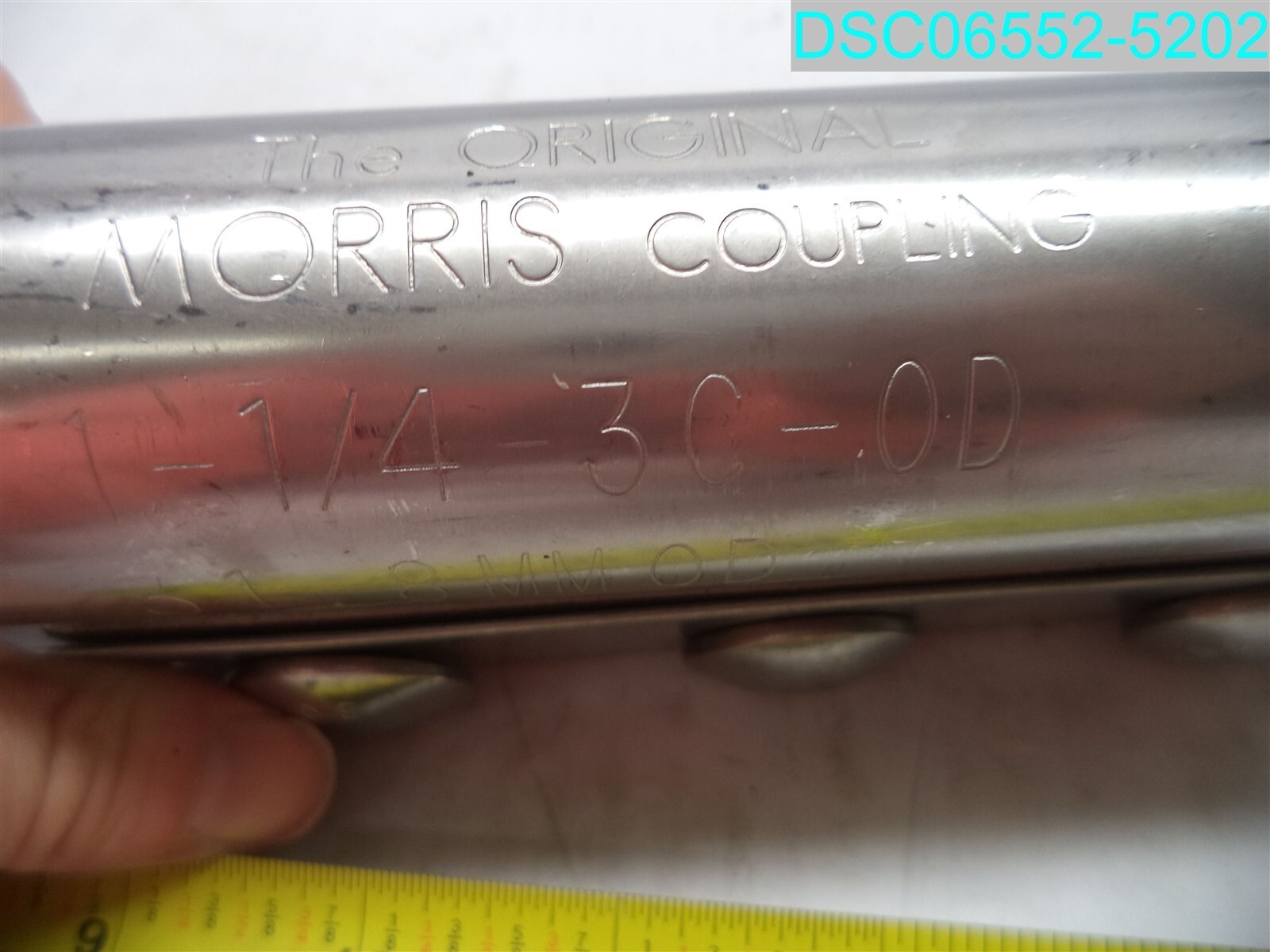 THE ORIGINAL MORRIS COUPLING 1-1/4″ 3C-OD SO #050224 31.8MM OD