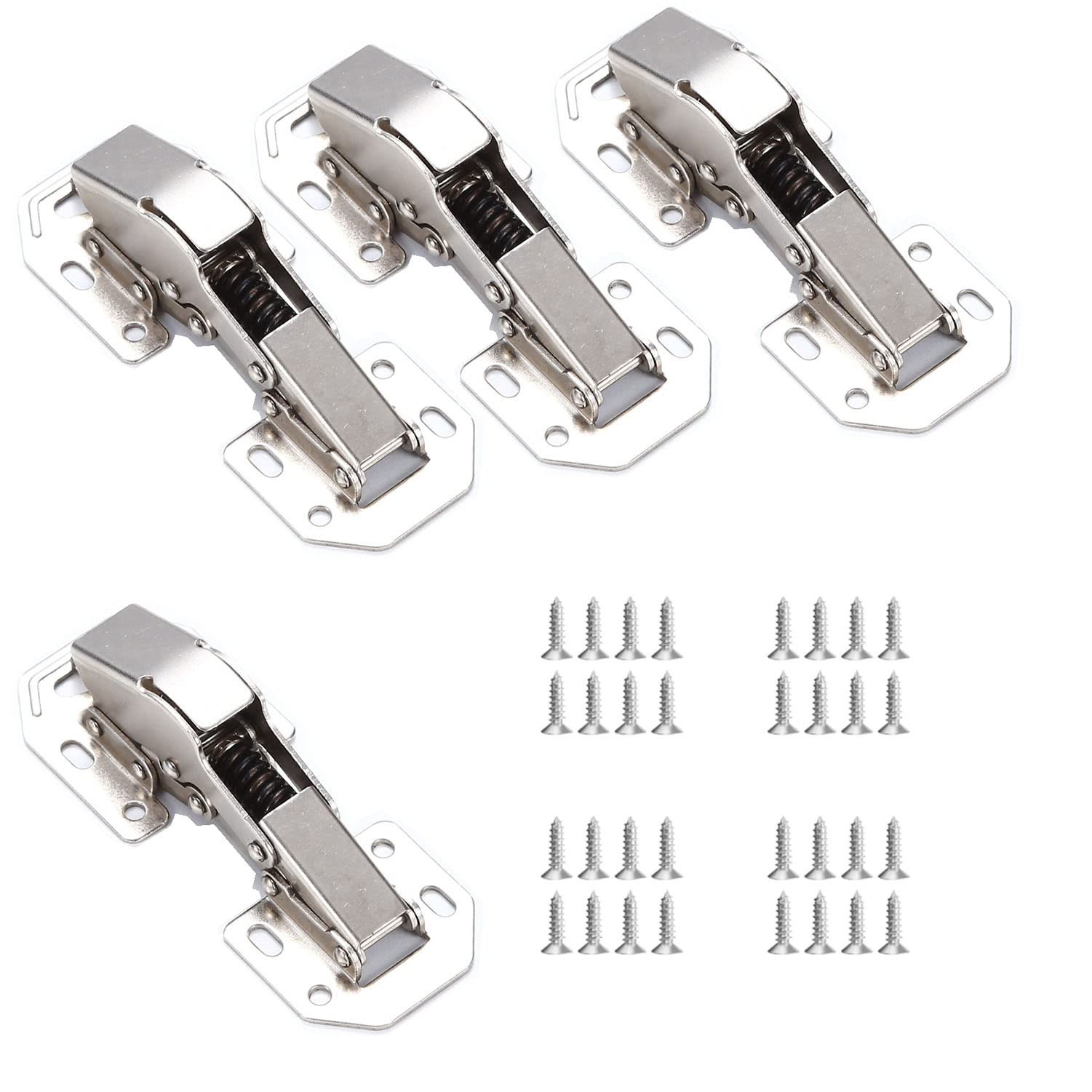 Soft Close Damping Frameless Cabinet Hidden Hinges: Mute Hydraulic System, Ea…