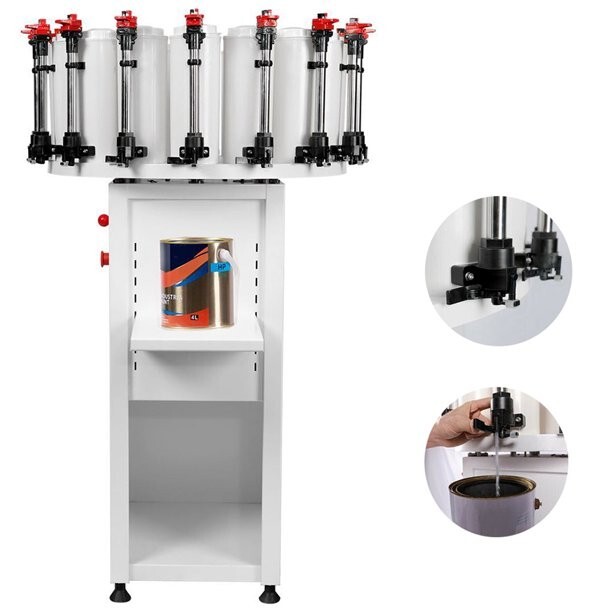 PreAsion® 14 Stations Paint Colorant Dispenser with 2.3L Drum Canister Base 110V