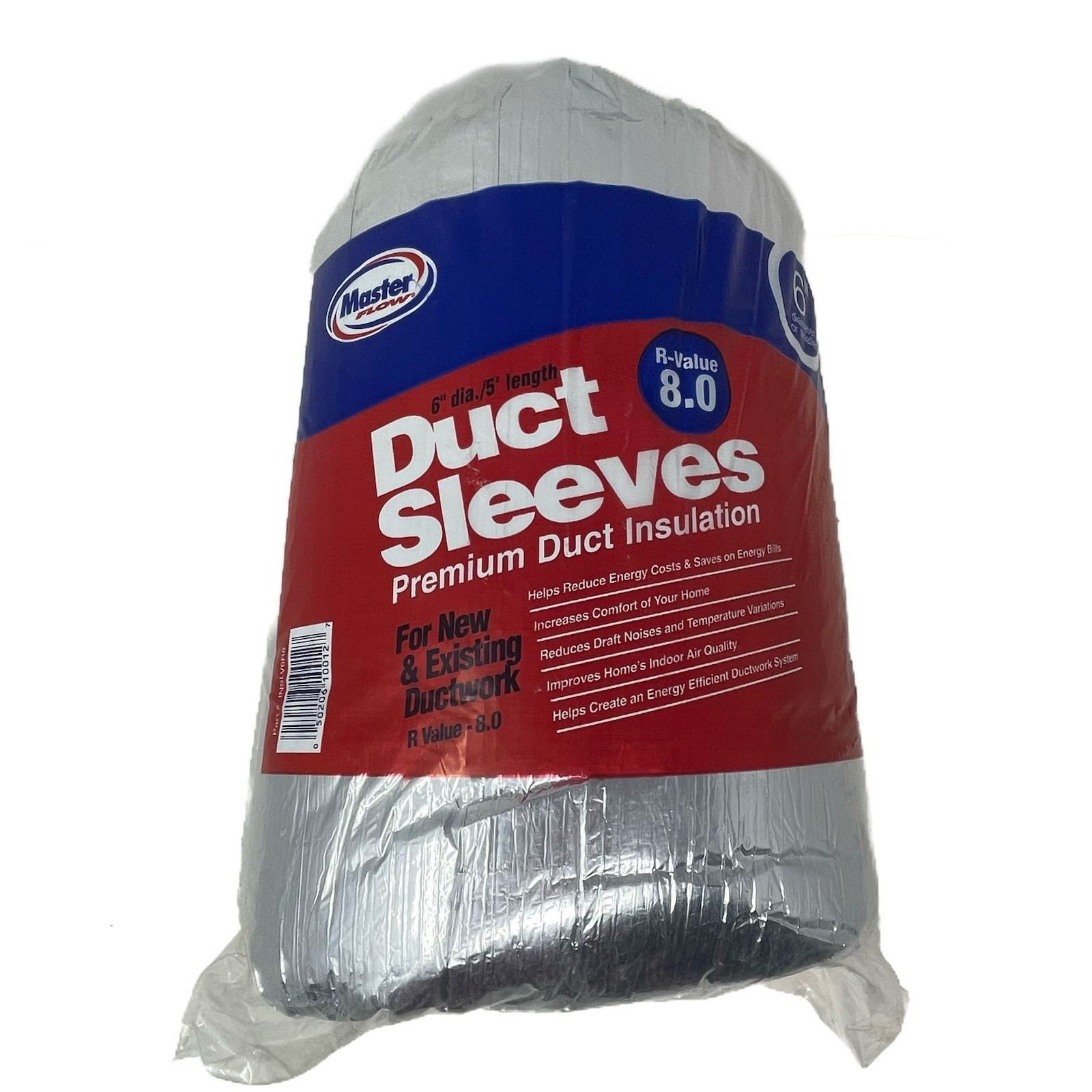 Master Flow INSLV6R8 6 in. Dia R-8 Ductwork Insulation Sleeve