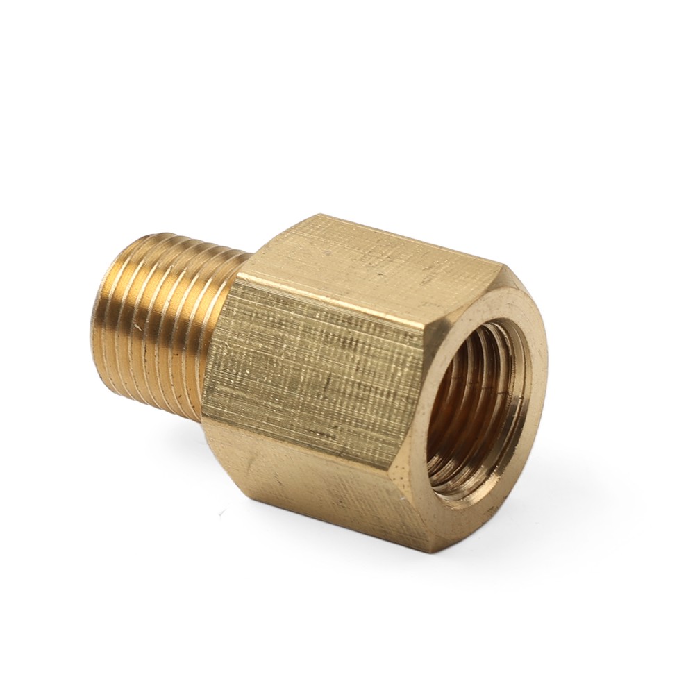1pc 1/8 BSPT Male to 1/8 NPT Female Reducer Bushing Brass Pipe Fitting Coupler