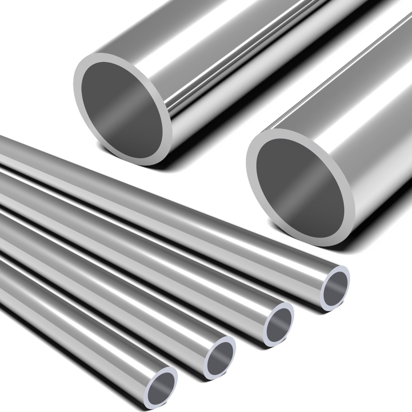 Yluvaok 4Pcs 304 Stainless Steel Tubing 5/16″(8mm) OD, 12″(305mm), Silvery
