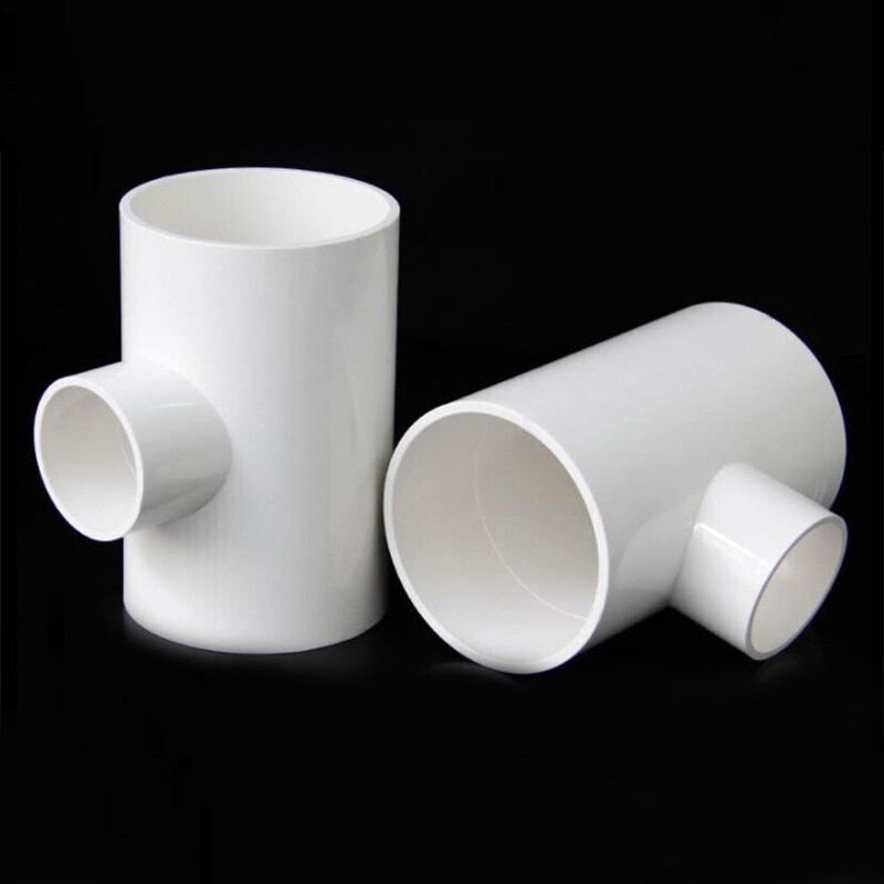 Reducing Tee Connector PVC Water Supply Pipe Fittings White 25*20mm – 200*160mm
