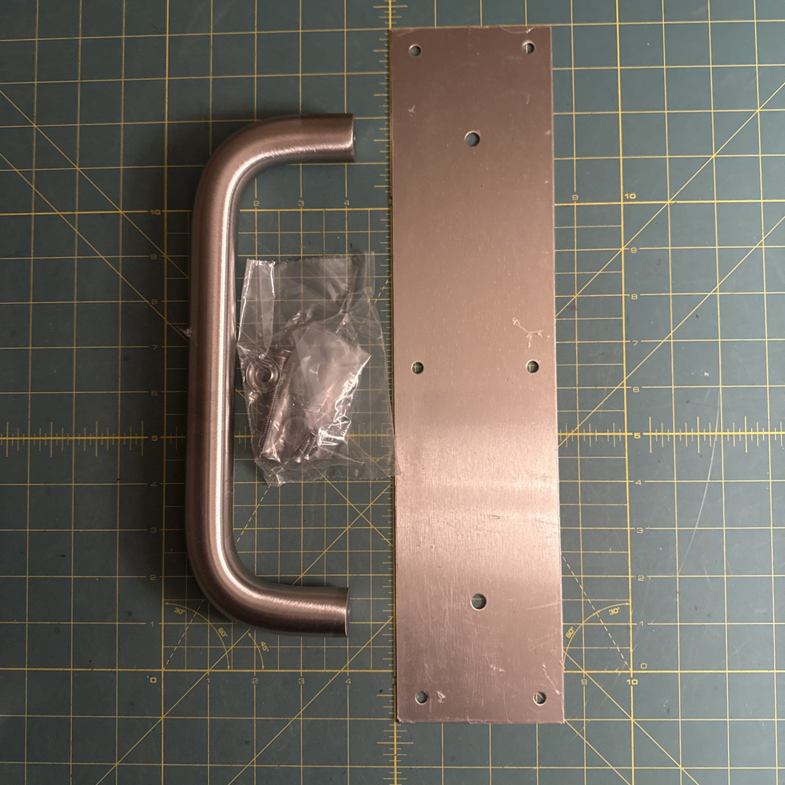 ROCKWOOD ASSA ABLOY 111 X 70C PUSH PULL PLATE 15 X 3-1/2 Solid Stainless Steel