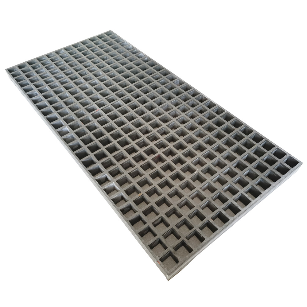 3.3ft*1.6ft Rectangular Fiberglass Grille 1.5″ Thick Grey FRP Grating 1 Pcs/Case