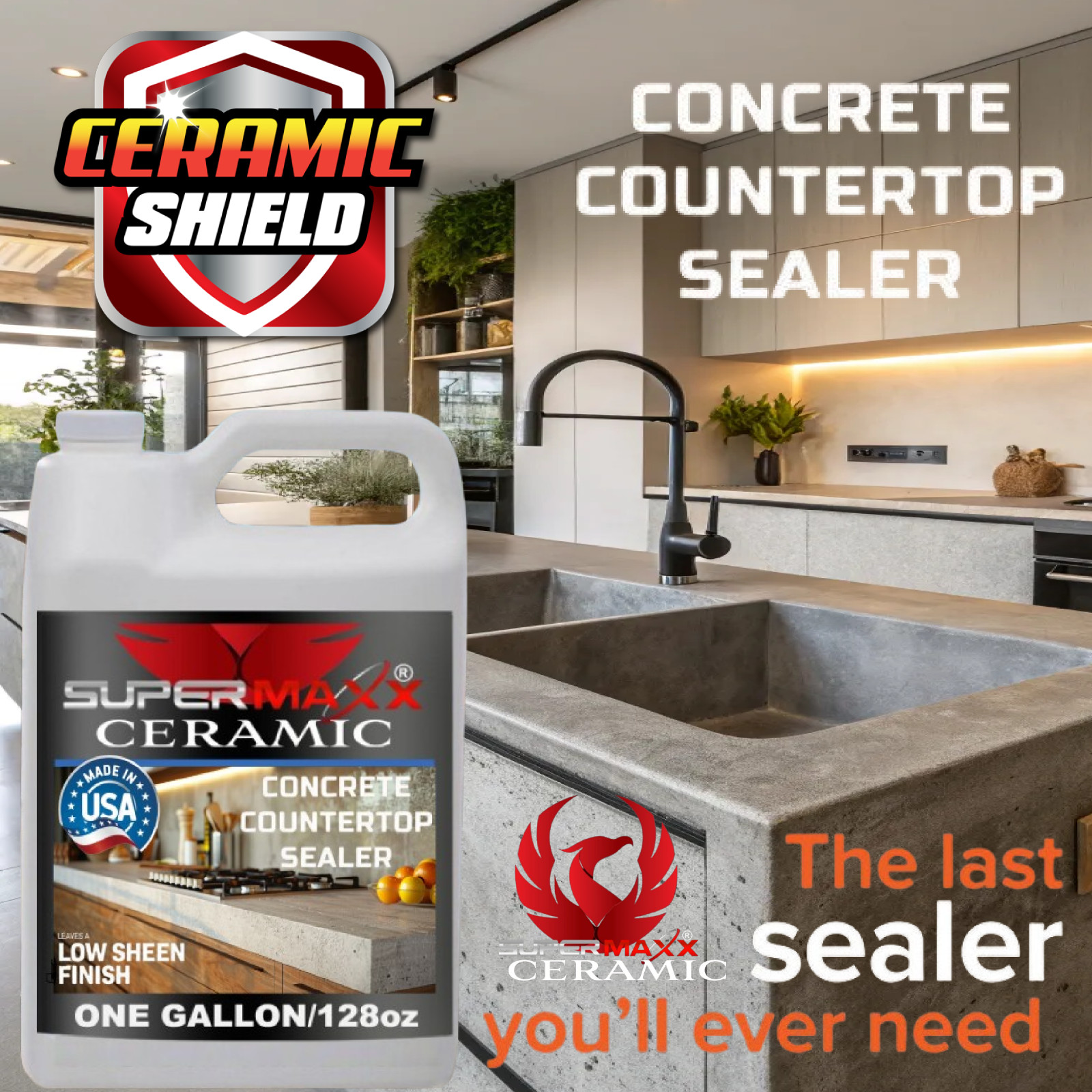 CONCRETE COUNTERTOP CLEAR SEALER – ONE GALLON