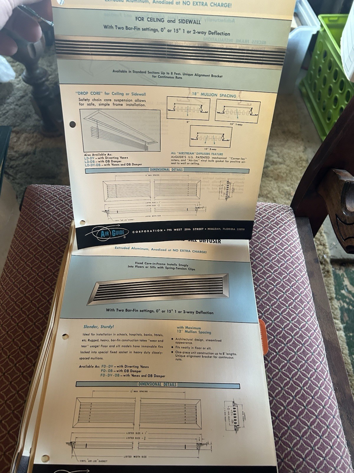 1960s Lot Of Jenn-Air; Coolair; Air Guide Advertising Louver Dampener Venting