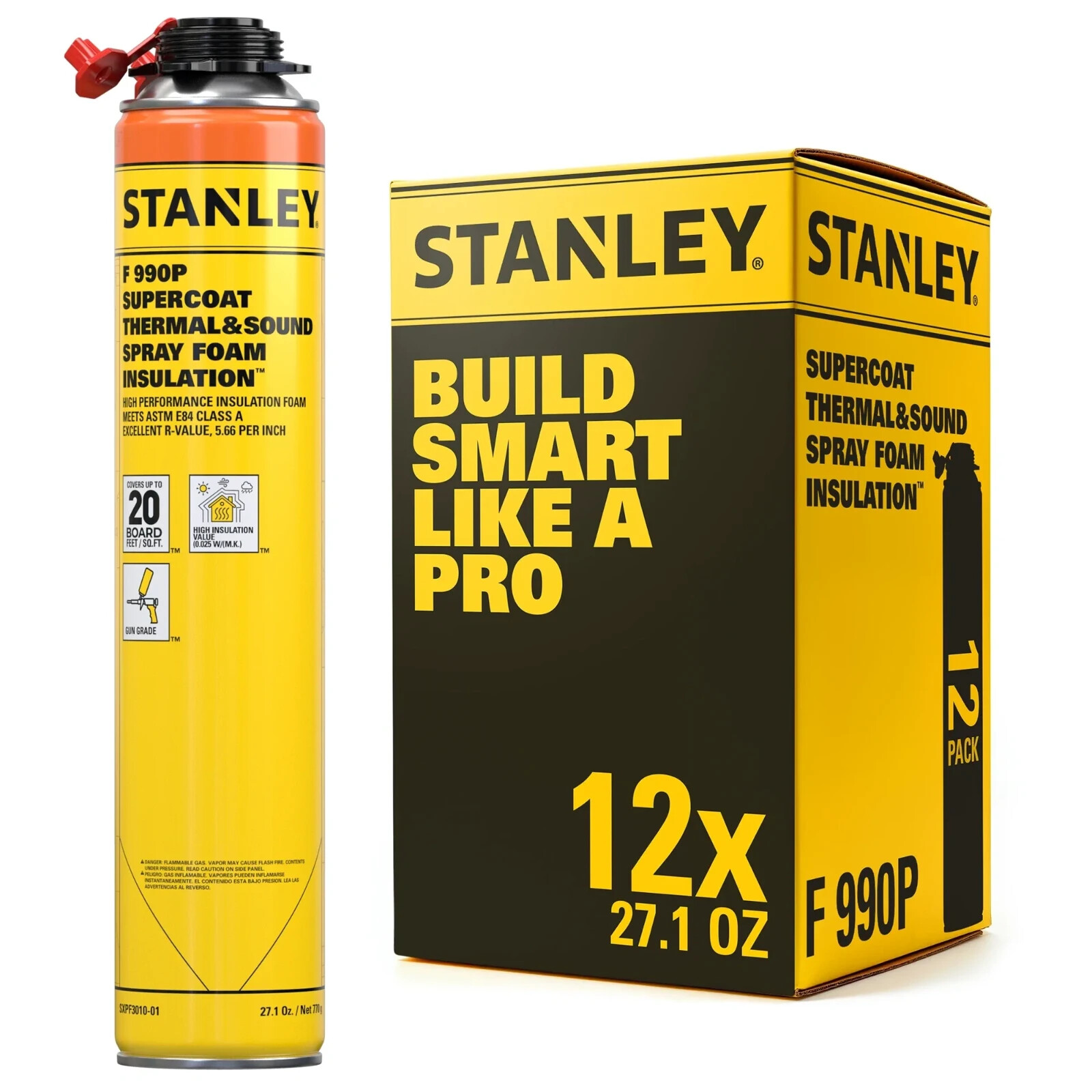 Stanley SuperCoat Thermal Sound Foam 27.1oz Closed Cell 12 Pack No Set Included