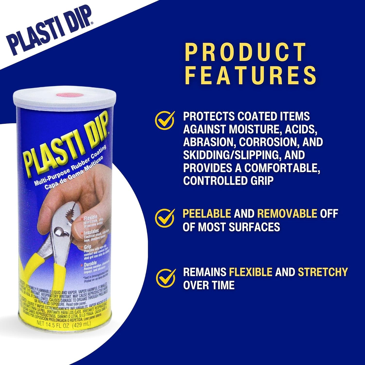 Plasti Dip Red Liquid Rubber Dip Can for Automotive Enthusiasts 14.5 Oz
