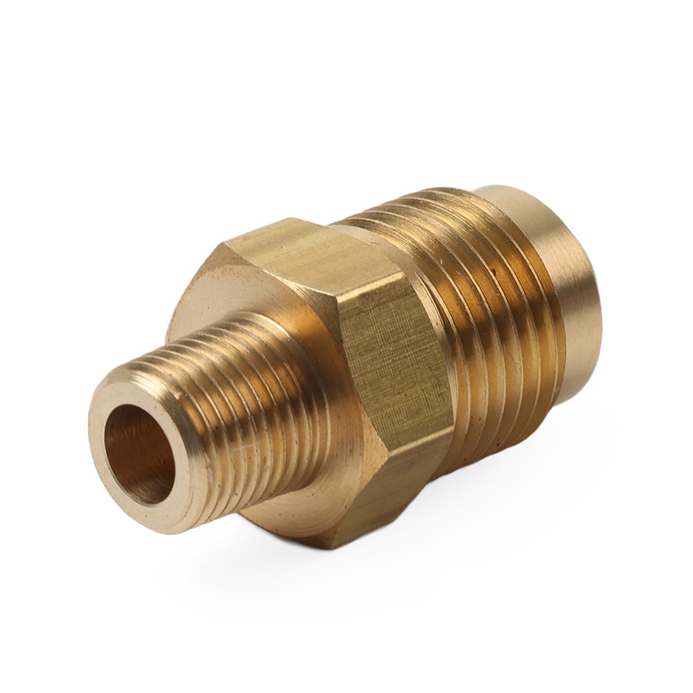 1pc 1/8 NPT Male To 3/8 SAE Flare Brass Pipe Fitting Air Conditioner Adapter