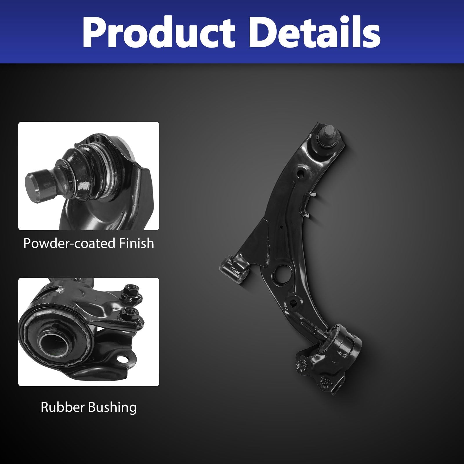 10Pcs Front Lower Control Arms w/BallJoint Sway Bar Tie Rod Kit 07-12 Mazda CX-7