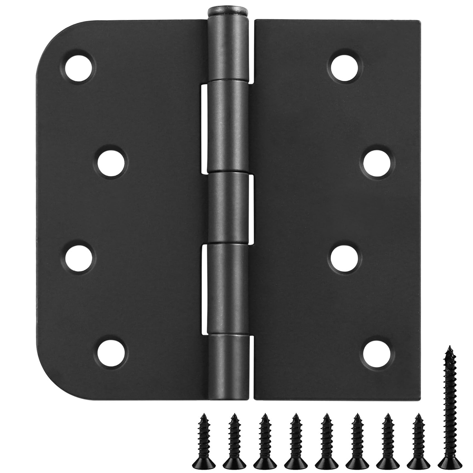 6 Pack Black Door Hinges 4 Inch Interior Hinge Matte Black Door Hinges 4 in S…