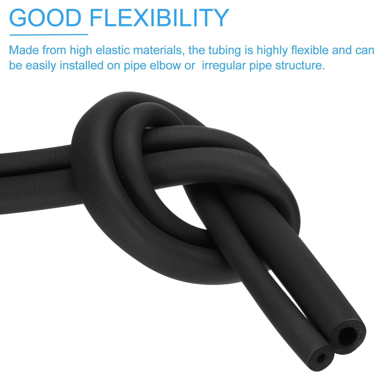 2pcs, 1-1/4″(32mm) ID x 6Ft Pipe Insulation Foam Tube