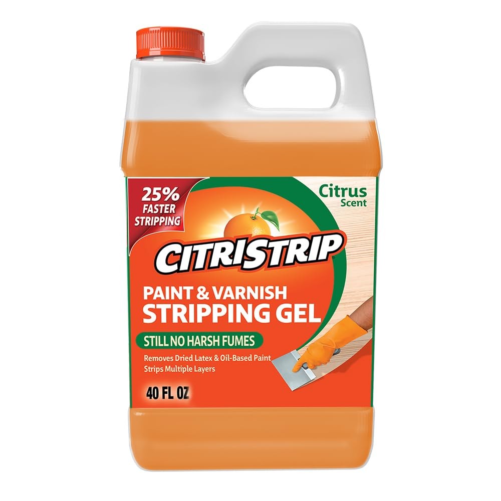 Citristrip® Stripping Gel, Citrus Stripper Paint 40 Fl Oz (Pack of 1), Orange