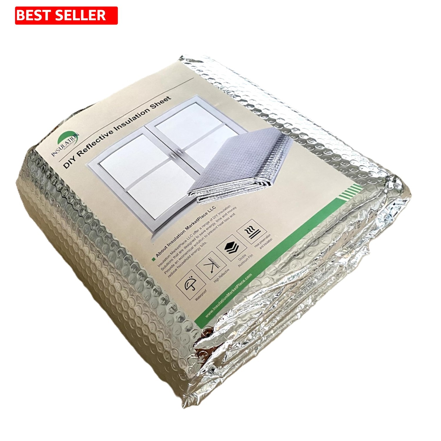 DIY Reflective Thermal Shield 24″ x 10ft – Versatile Insulation Sheet for Home