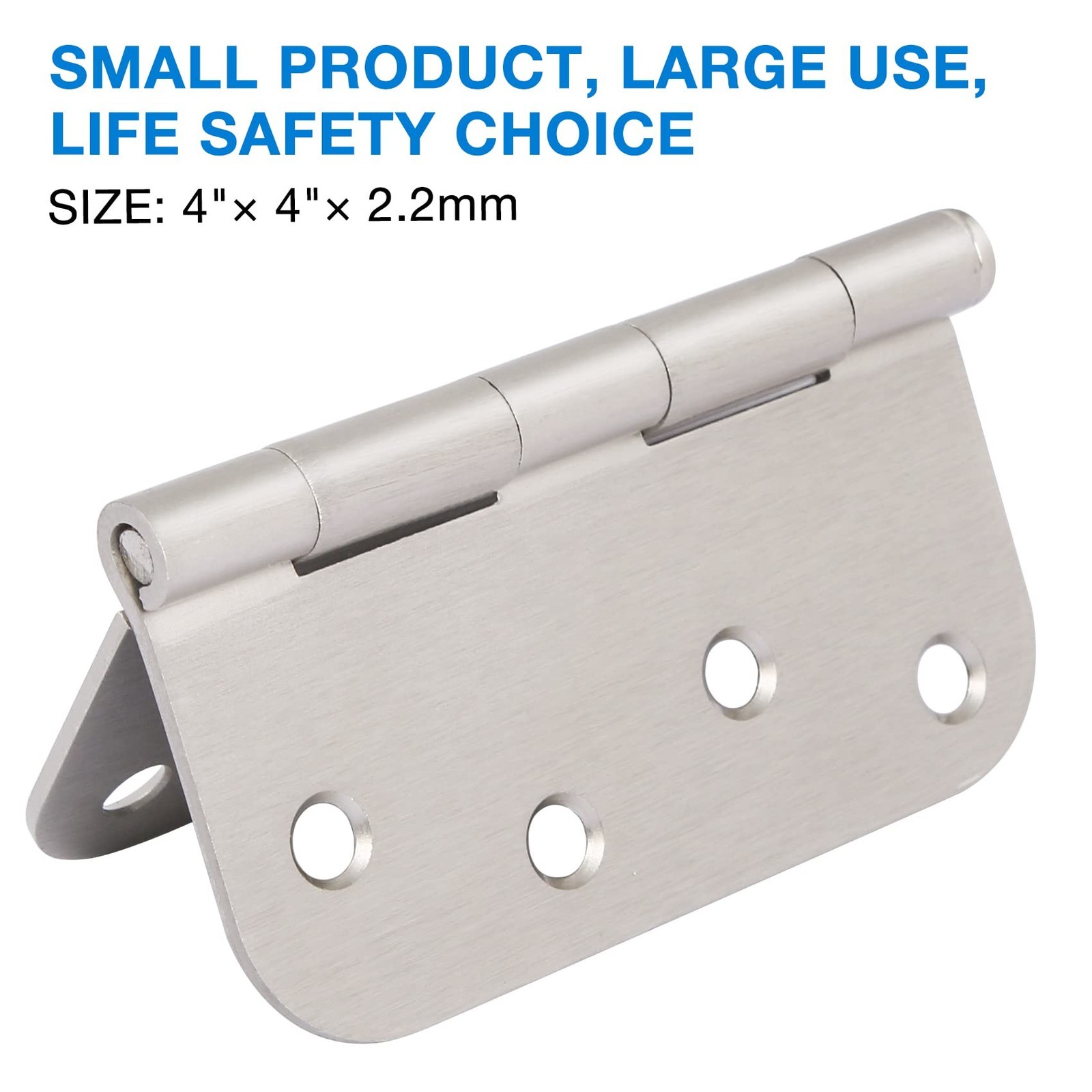 12 Pack Nickel Door Hinges Brushed Nickel 4 Inch Exterior/Interior/Front Door…