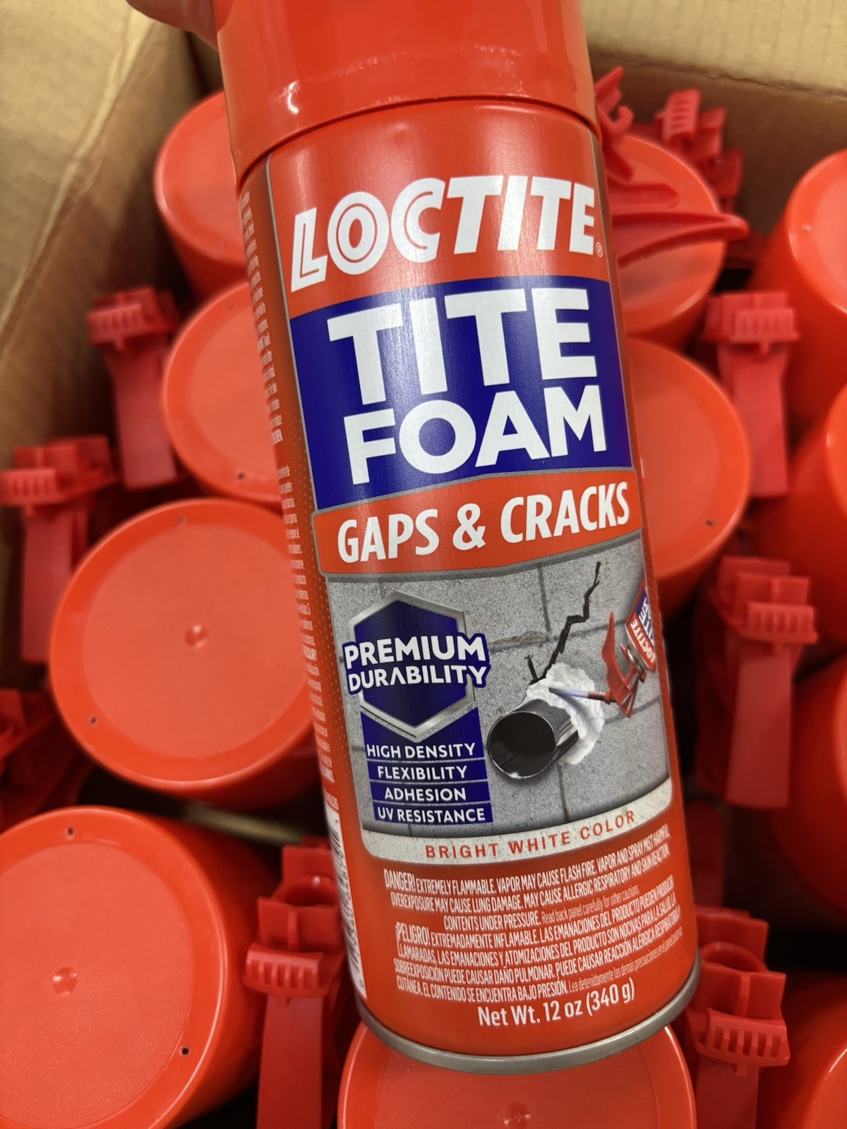 12 Cans (12oz each) Loctite Tite Foam Insulating Foam Sealant Gaps & Cracks