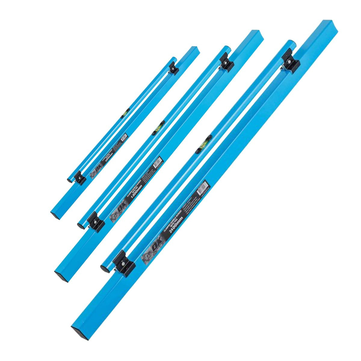OX Tools 3-Pc Concrete Screed Set 4ft/6ft/8ft (48/72/96″)