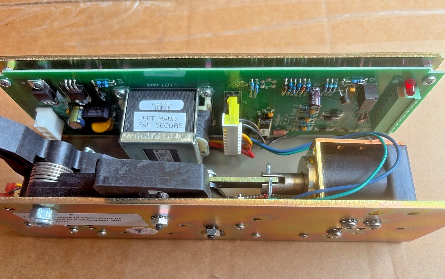 HES DC313087-8 Left Hand Fail Secure Electric Mortise Lock Solenoid 24VAC