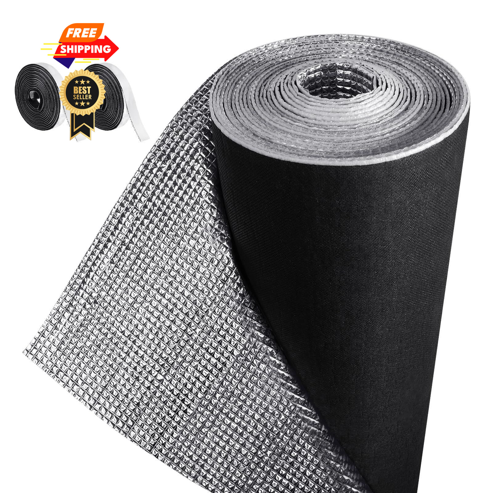 Frienda Rv Window Reflective Insulation Roll 47.2inchx10ft, Black