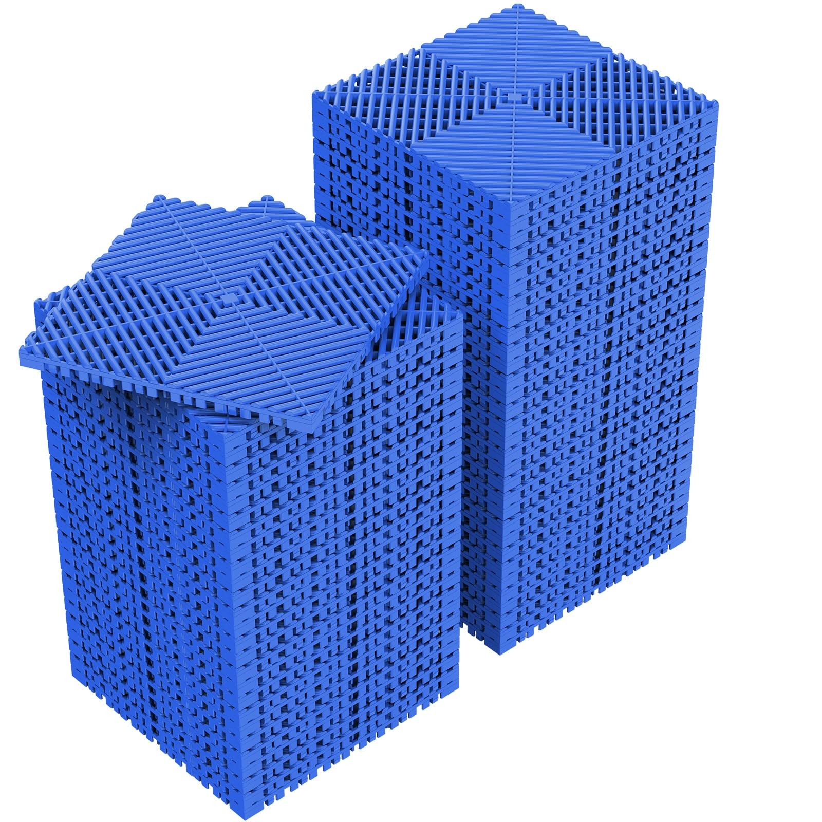 Jocoevol 60-Pcs Interlocking Tile, 12″ x Indoor/Outdoor 60-Pack, Blue