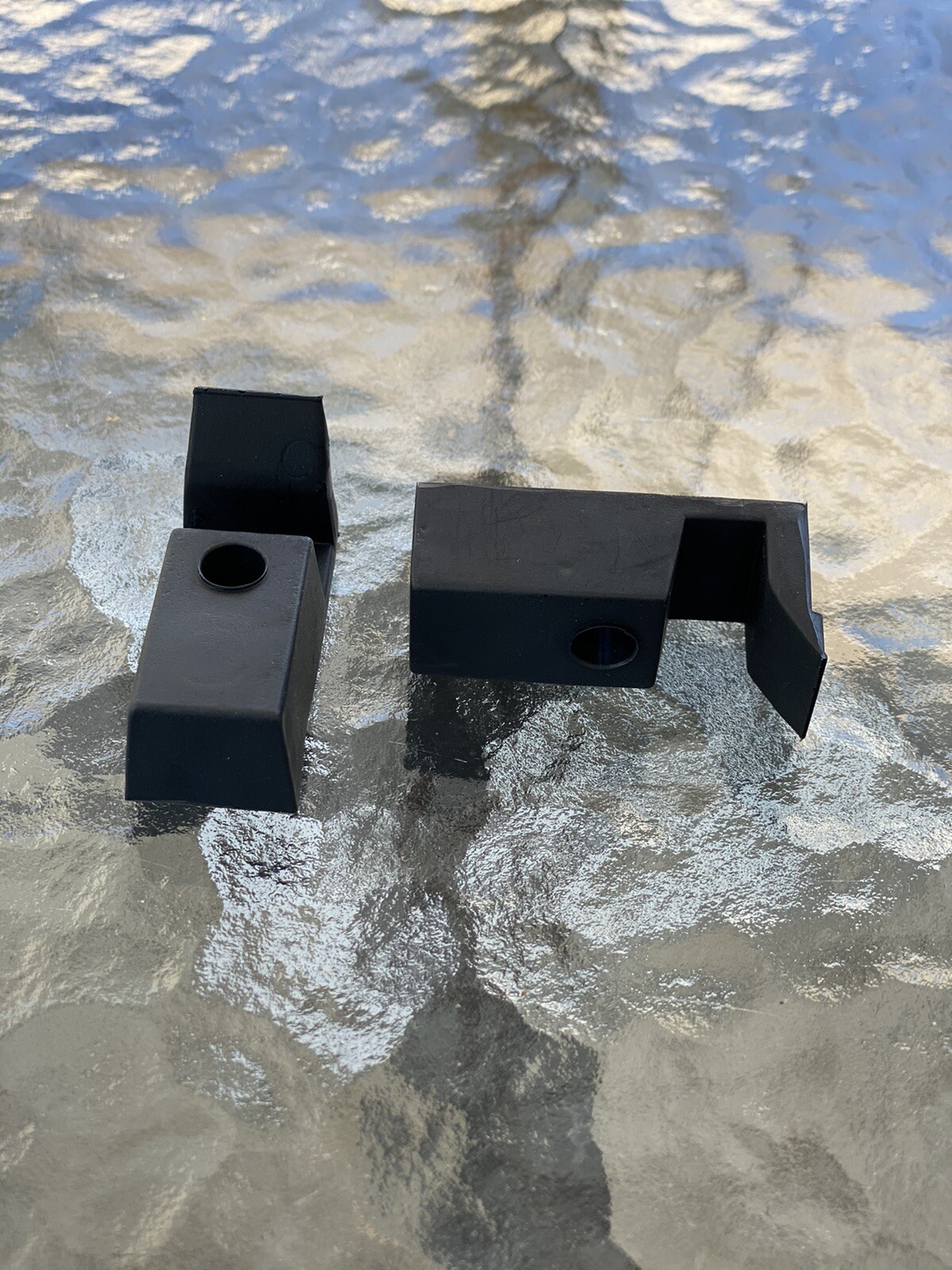 Shower Door Wall Jamb Bumper Guide Black Pack of 2 For 5/16 And 3/8 Glass