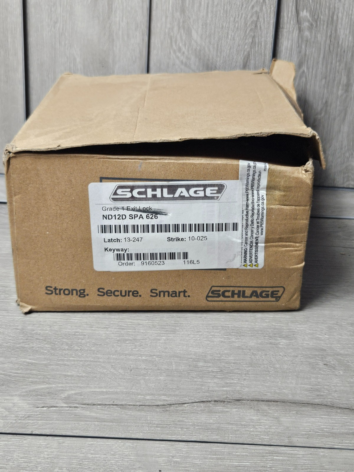 Schlage – Grade 1 Exit Lock – ND12D SPA 626 Latch: 13-247 Strike: 10-025
