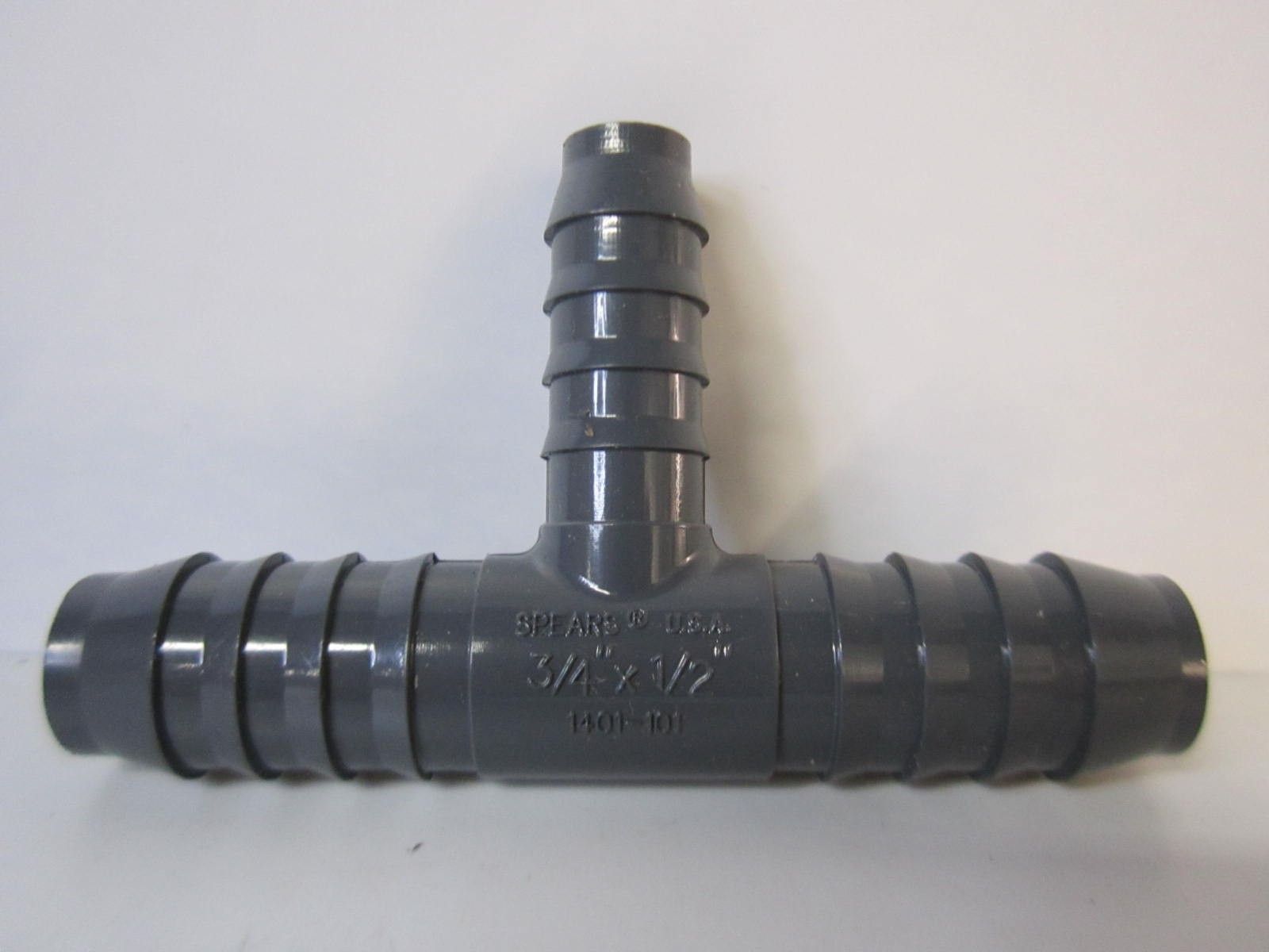 VALUE COLLECTION (37003894) Barbed Tube Reducing Tee, 3/4 X 3/4 X 1/2″, Qty 1