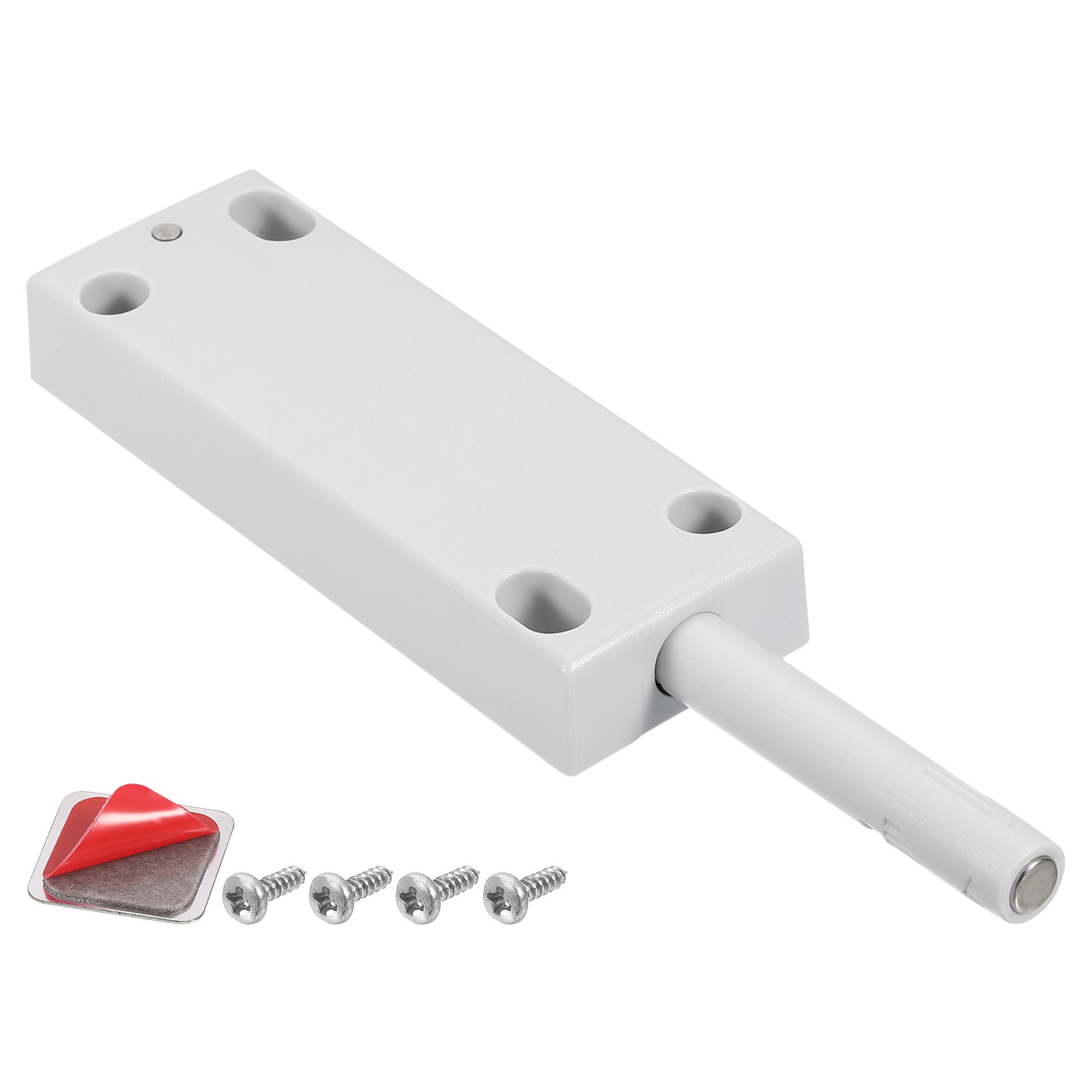 Magnetic Push Latches for Cabinet, 3.54″x1.26″ Push to Open Door Latch Grey