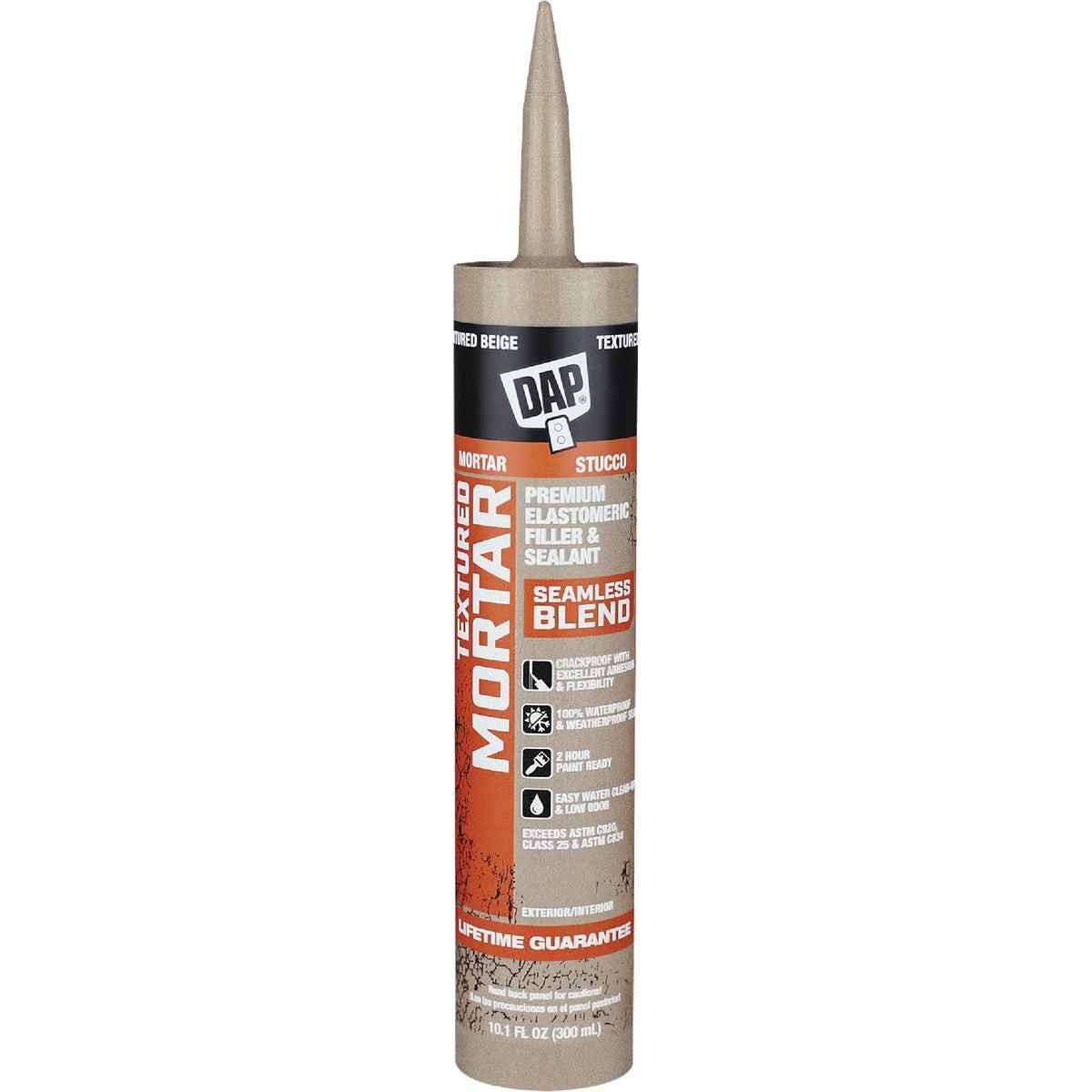DAP Textured Mortar 10.1 Oz. Beige Premium Elastomeric Filler & Sealant DAP