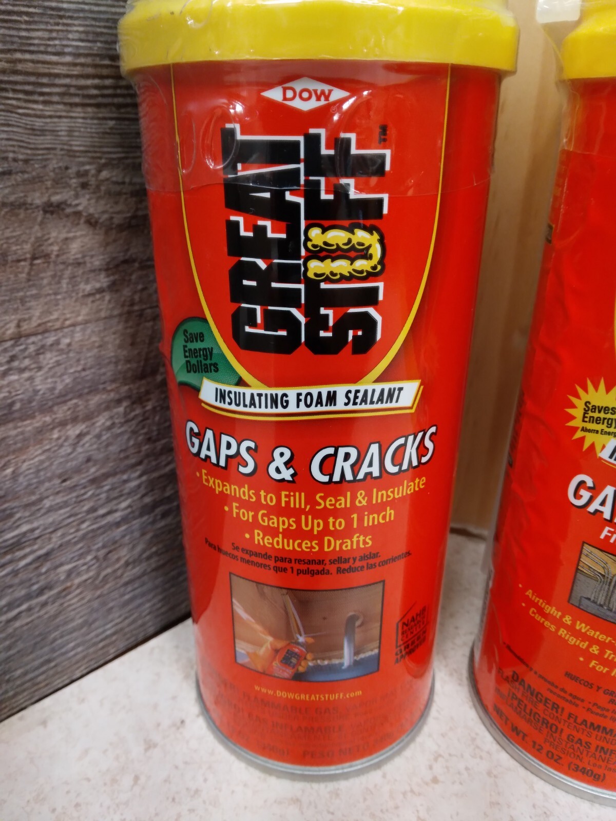 2 Cans-Dow Great Stuff Gaps & Cracks Expanding Foam Sealant Insulation 12oz NEW