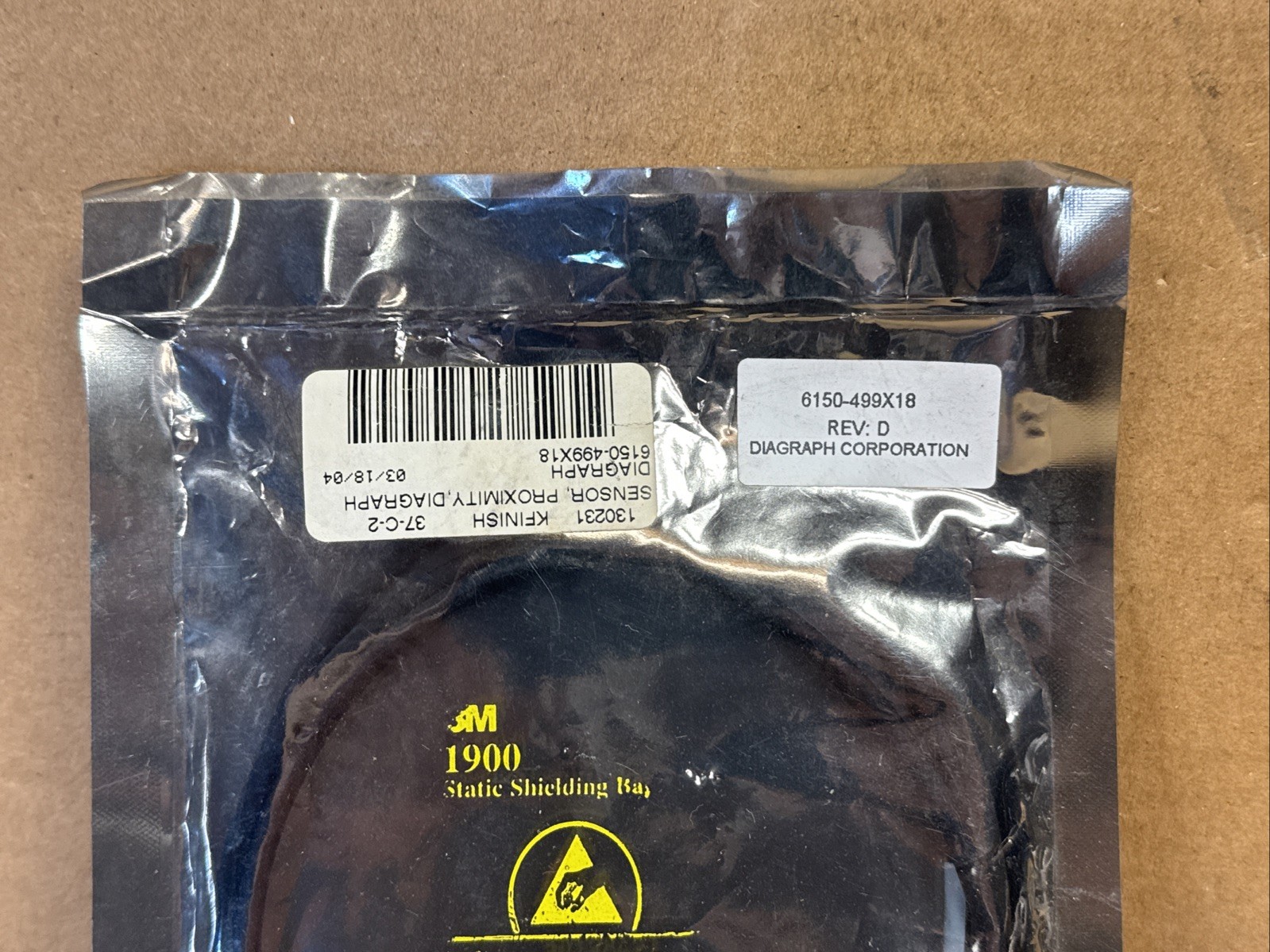 NEW DIAGRAPH CORPORATION 6150-499X18 Proximity Sensor PA/5000 FAST SHIPPING