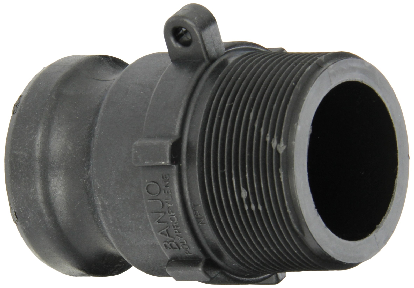 Banjo 200F Polypropylene Cam & Groove Fitting, 2″ Male Adapter x NPT Male