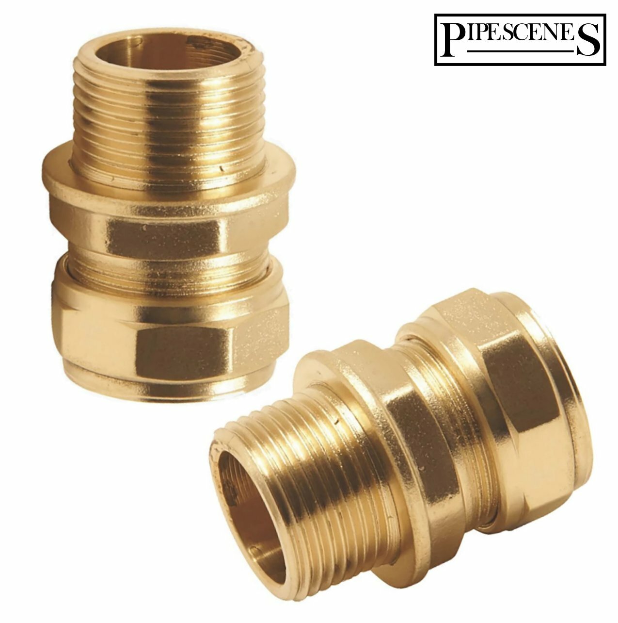 Hansgrohe Pair 3/8″ Inch Flexi Tail Pipe Adapter Fitting Compression EuropeanTap