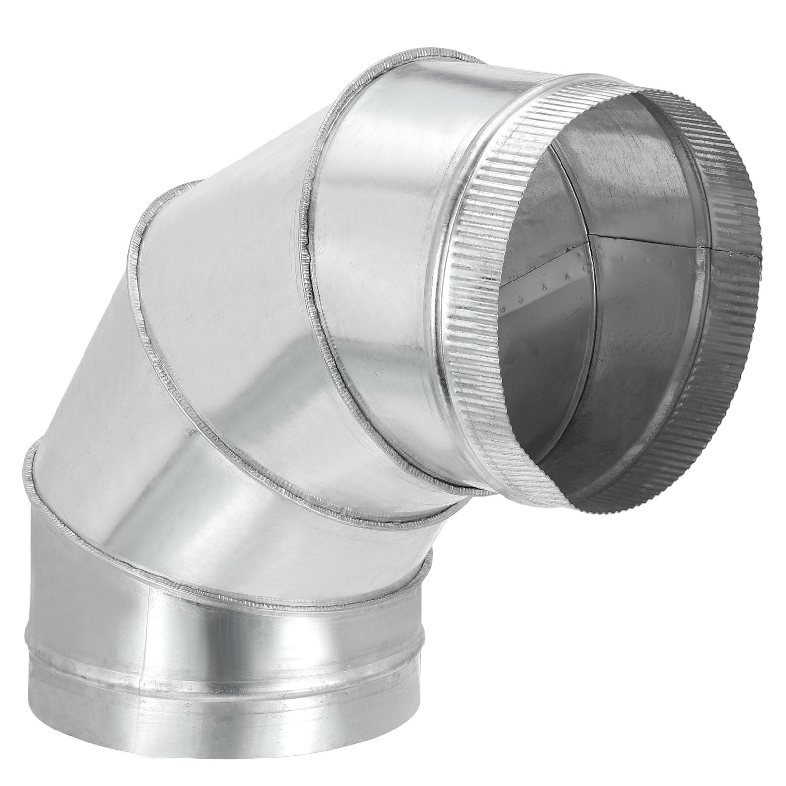 8″ OD Elbow 90 Degree Duct Pipe Connector HVAC Ventilation Flue Tube