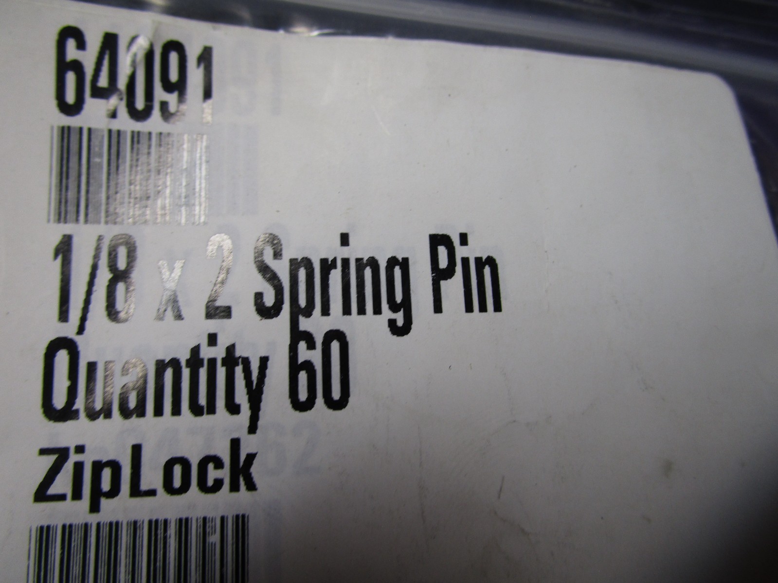 1/8″ x 2″ Plain Finish Steel Slotted Spring Pin QTY 60