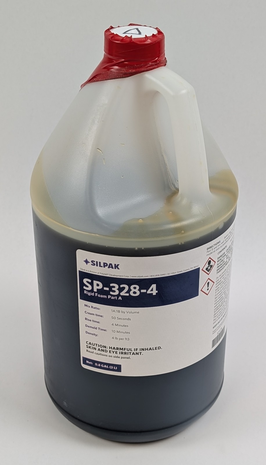 Silpak SP-328-4 Rigid Polyurethane Foam Part A ONLY 0.8 Gallon 4lb Density